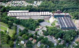 arial shot of headquarter premises